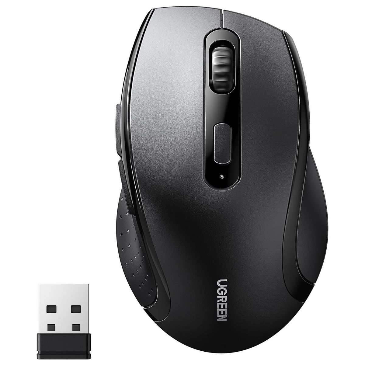 UGREEN - Ugreen Mouse Inalámbrico 2.4G con Receptor 1600 dpi Negro M511 - 45012