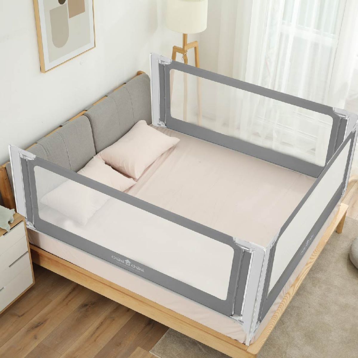 CHIBI CHIBI - Pack En U Barandas De Seguridad Chick Deluxe -Queen - 160mt