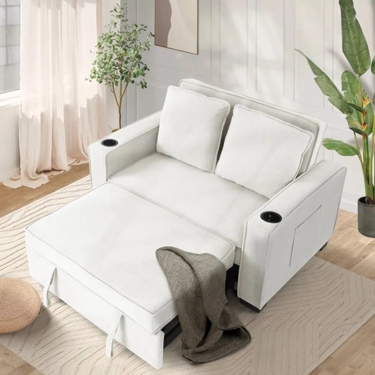 GENERICO - Sofá Cama Yerson 1 plz -Beige Claro