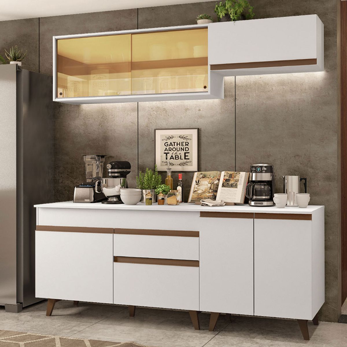 MADESA - Mueble de Cocina Integral Reims 190 cm - Con Encimera 01