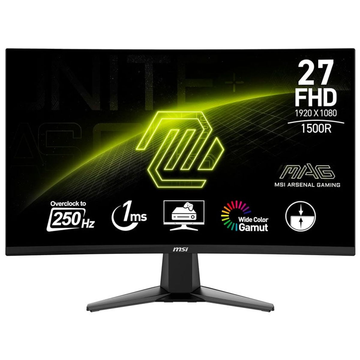 MSI - Monitor MSI MAG-27C6X 27″ CURVO FHD VA, 250 Hz 1MS