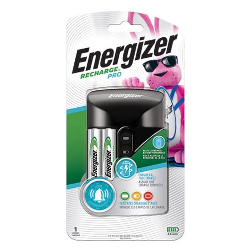 ENERGIZER - CARGADOR ENERGIZER RECARGABLE SMART + 4 PILAS AA