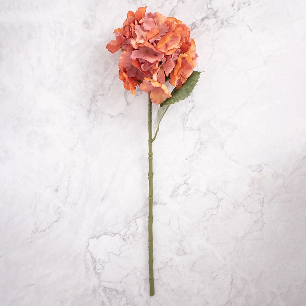 PANADECOR - Pack de 2 Hortensias en Vara Naranja Panorama Hogar