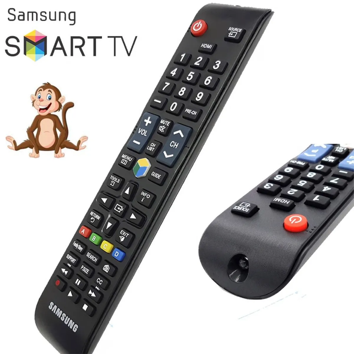 GENERICO - Control Remoto  Samsung Smart Tv Negro
