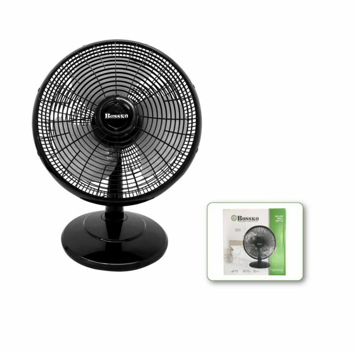 BOSSKO - Ventilador de Mesa 16 " Bossko  negro