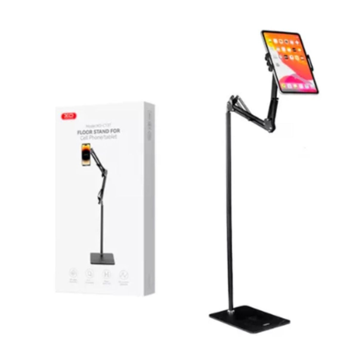 GENERICO - Soporte inteligente para Celular y Tablet XO-C137 Negro