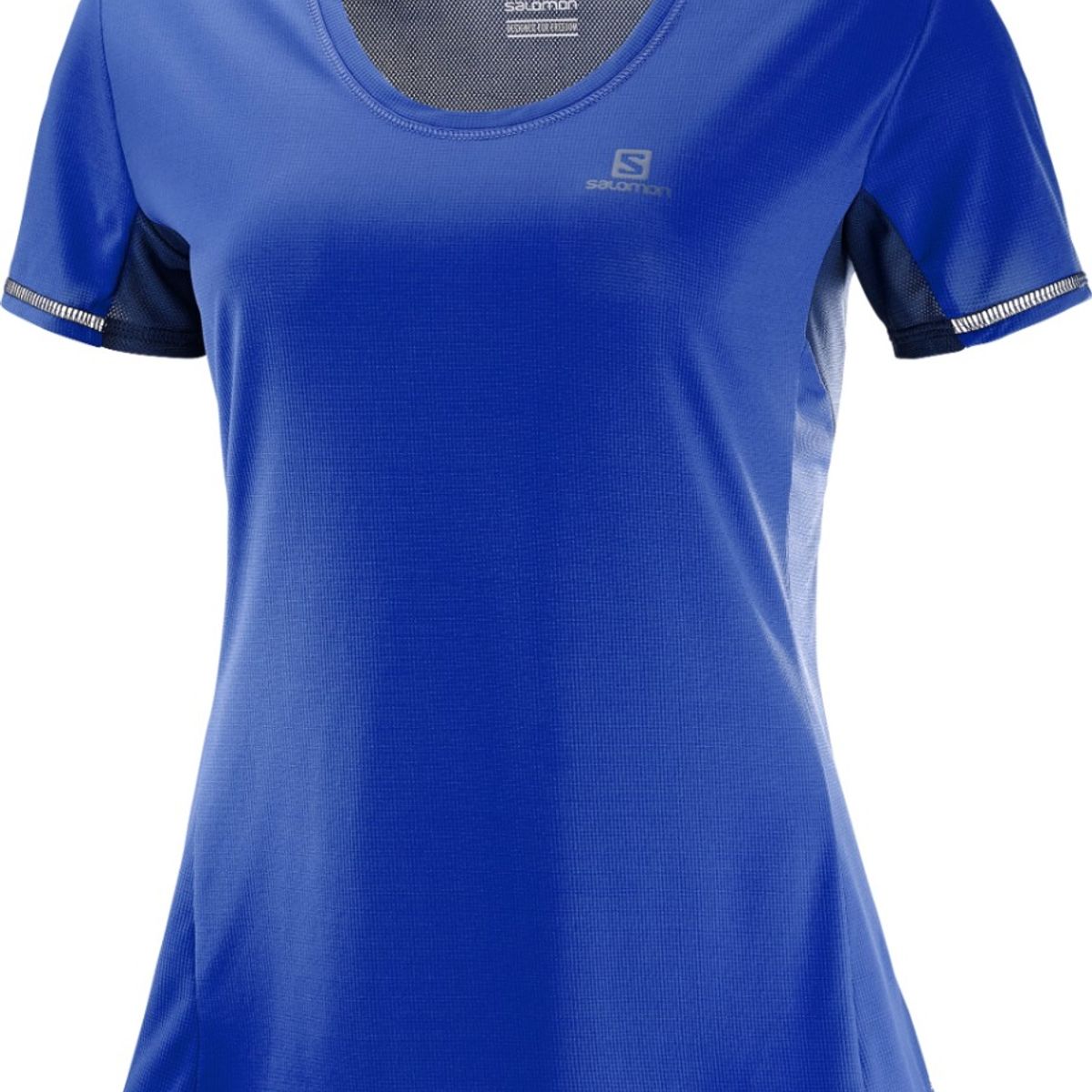 SALOMON - Polo Agile SS Tee STWB Mujer Azul - Salomon