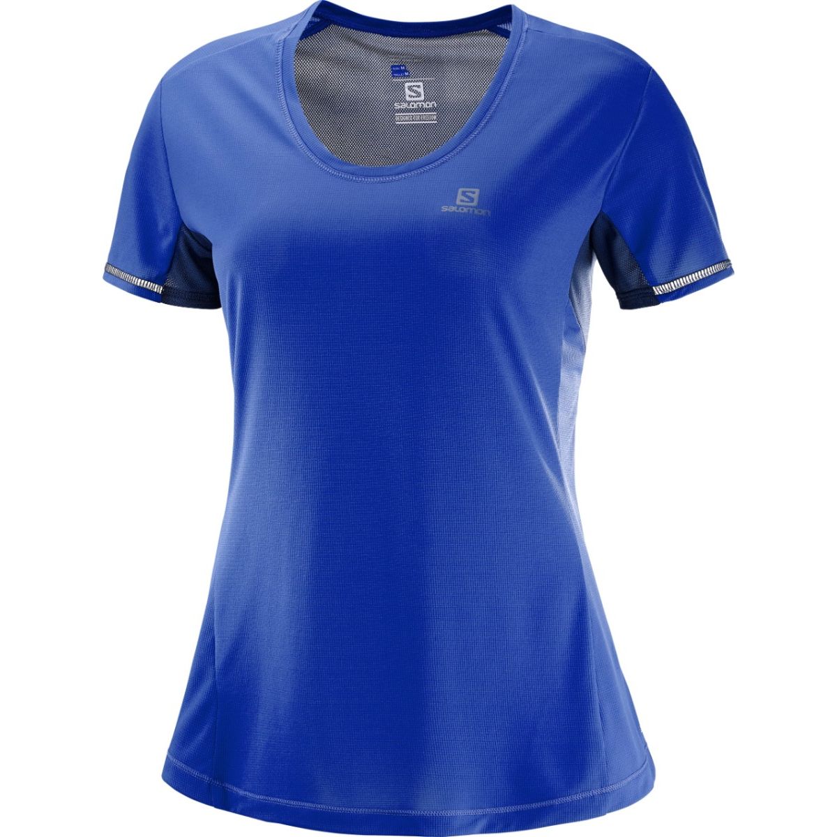 SALOMON - Polo Agile SS Tee STWB Mujer Azul - Salomon