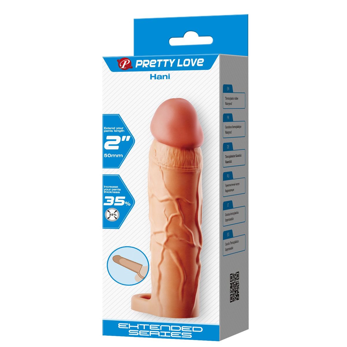PRETTY LOVE - FUNDA EXTENSORA DE PENE 18 CM – HANI