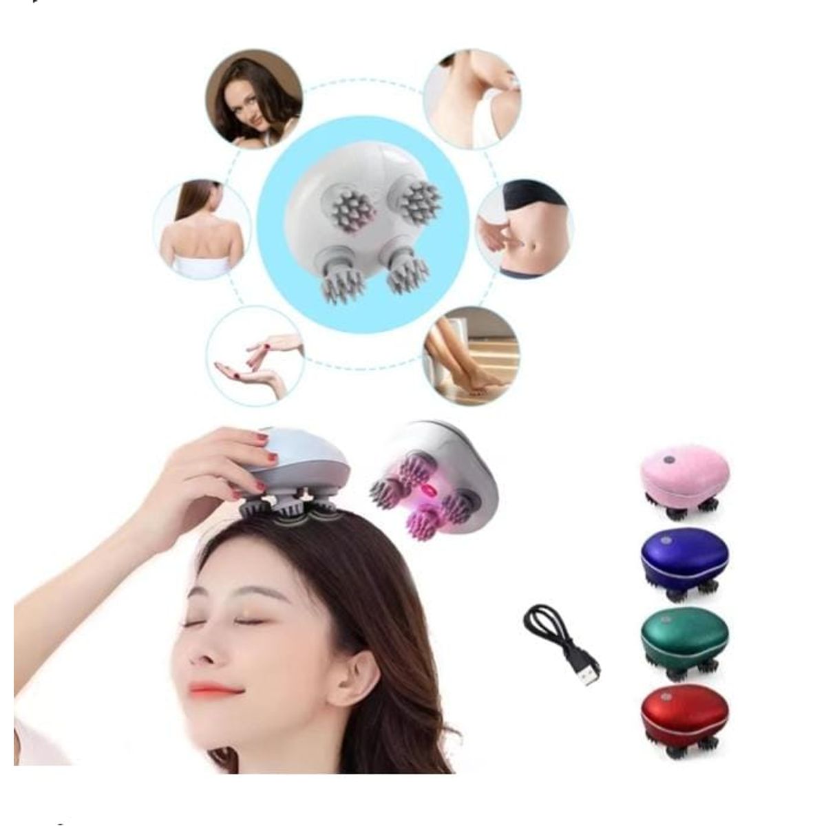 GENERICO - Masajeador de cabeza estimulador control de crecimiento