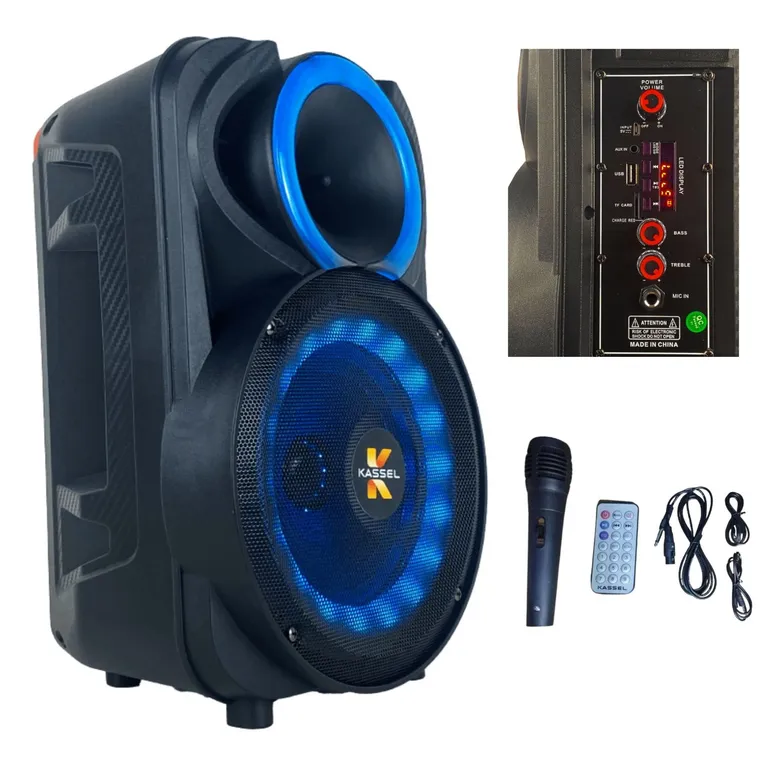 Parlante Portatil Kassel K814 USB BT Micrófono | Sodimac Perú
