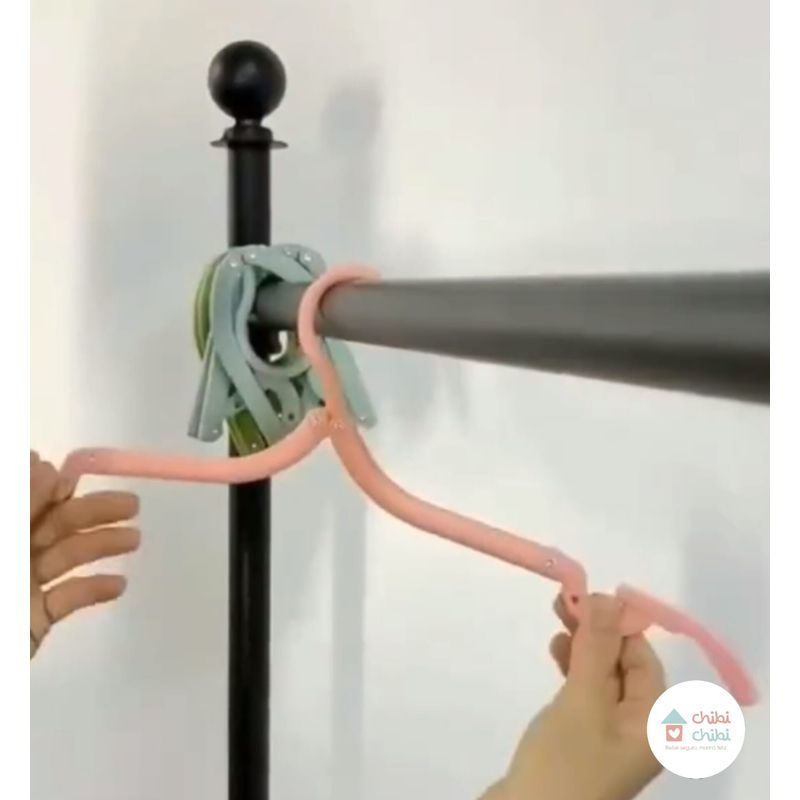 CHIBI CHIBI - Ganchos plegables para ropa - Pack de 6 unidades