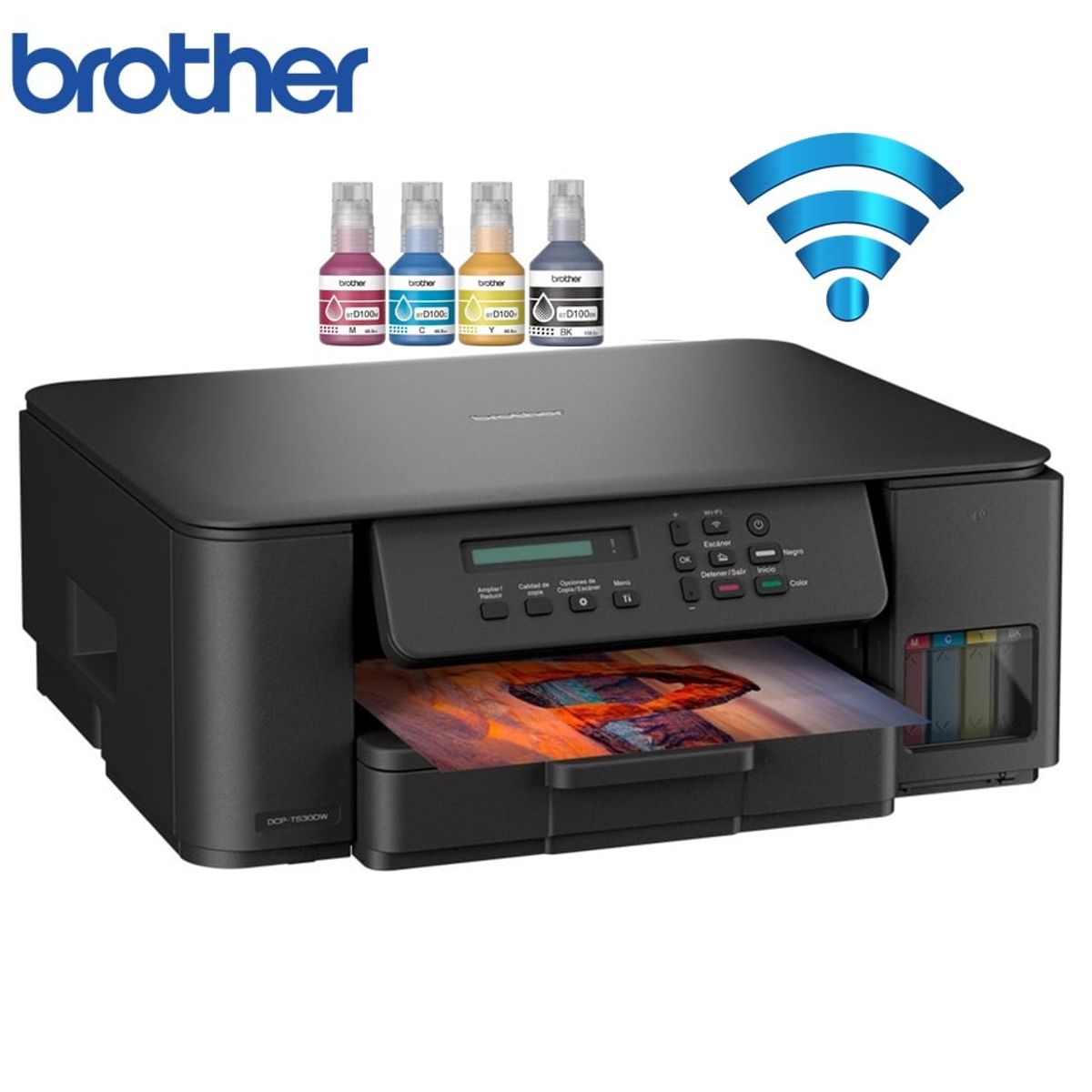 BROTHER - Impresora Brother DCP-T530DW Multifuncional Wifi E Impresión Dúplex
