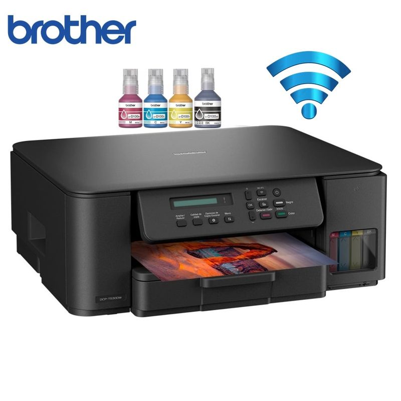BROTHER - Impresora Brother DCP-T530DW Multifuncional Wifi E Impresión Dúplex