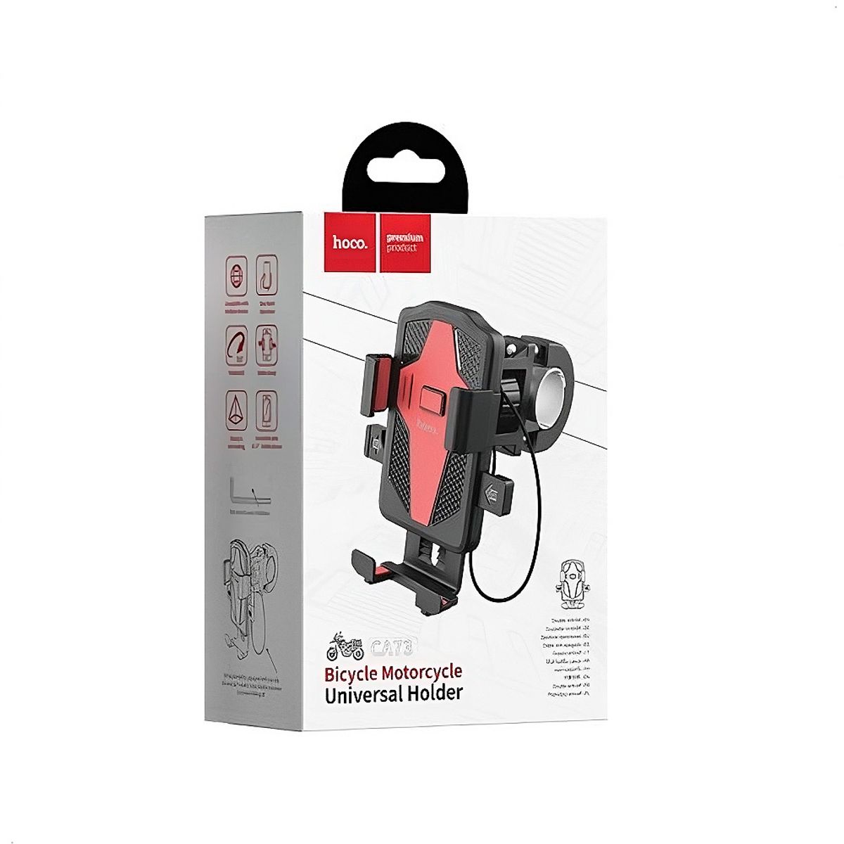 HOCO - Holder Para Celular Hoco CA73 para Moto bicicleta 360°