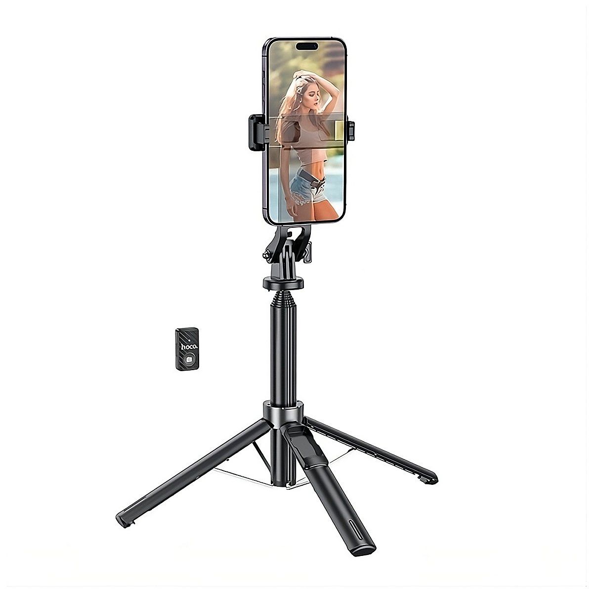 HOCO - Trípode Palo Selfie Hoco K21 Live Control Remoto 2 in 1 de 137m