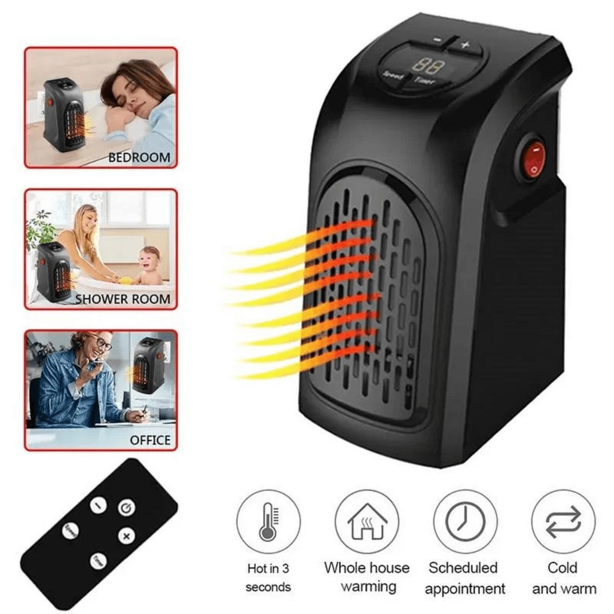 OEM - Calefactor Portátil de Pared - Handy