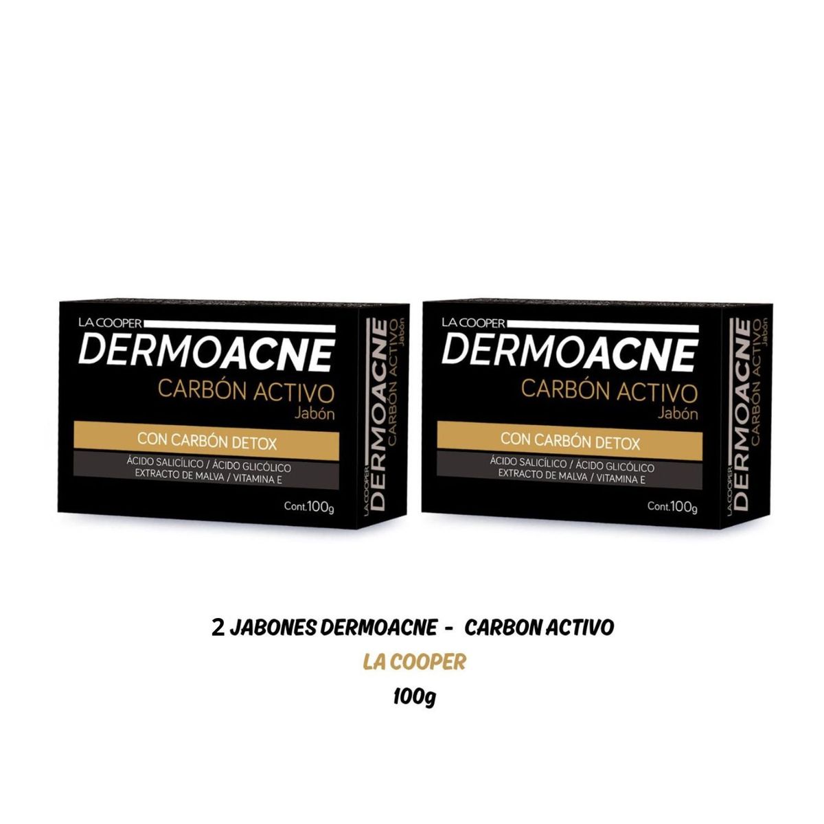 OEM - Jabón Facial Carbón Activo - DERMOACNE x2 und