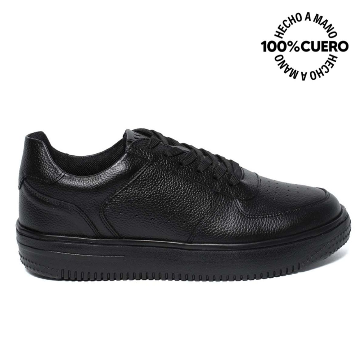 VIALE - Zapatilla Escolar Casual JOSE-2516 Negro Viale Homme Cuero