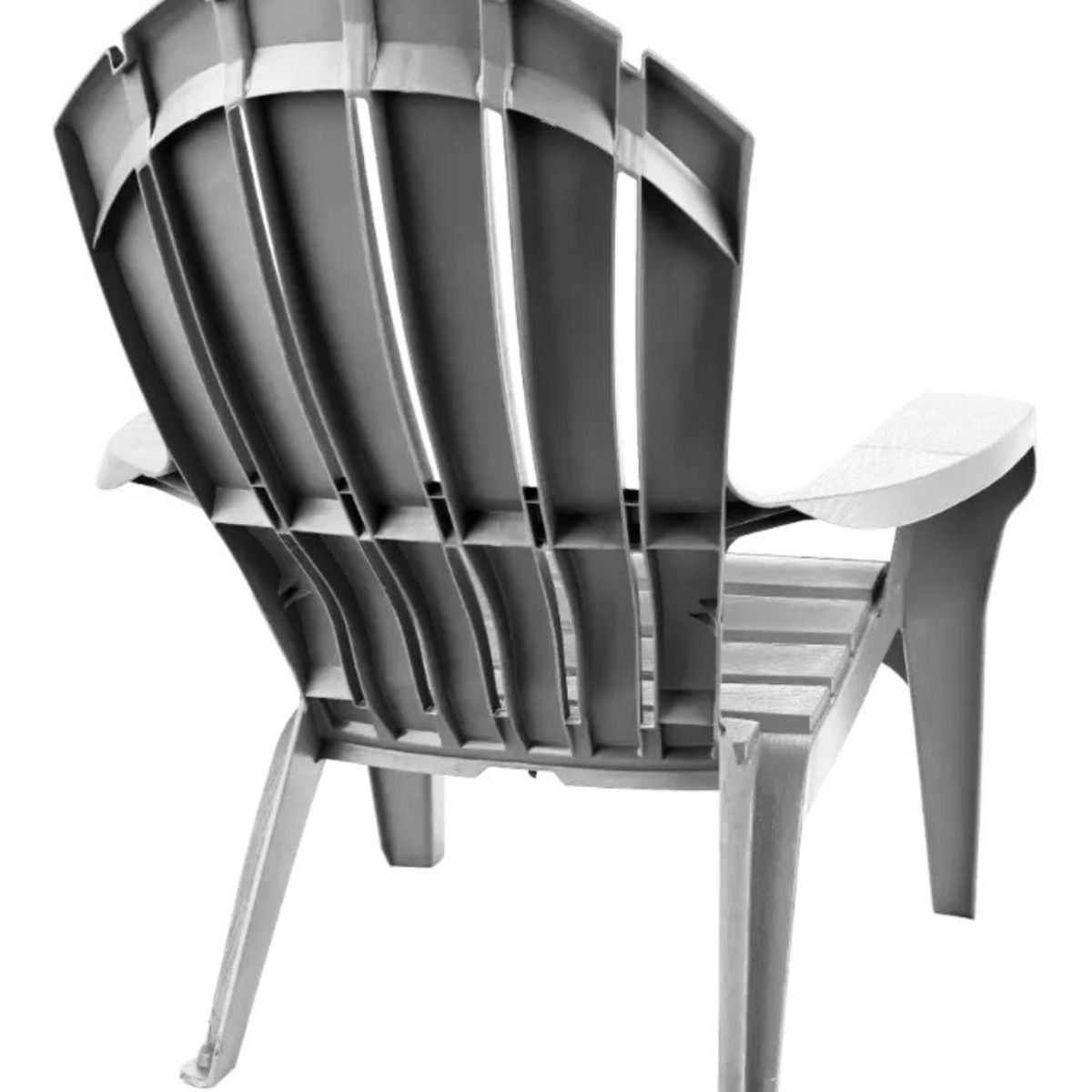 GENERICO - Set x2 Sillones de terraza gris de resina