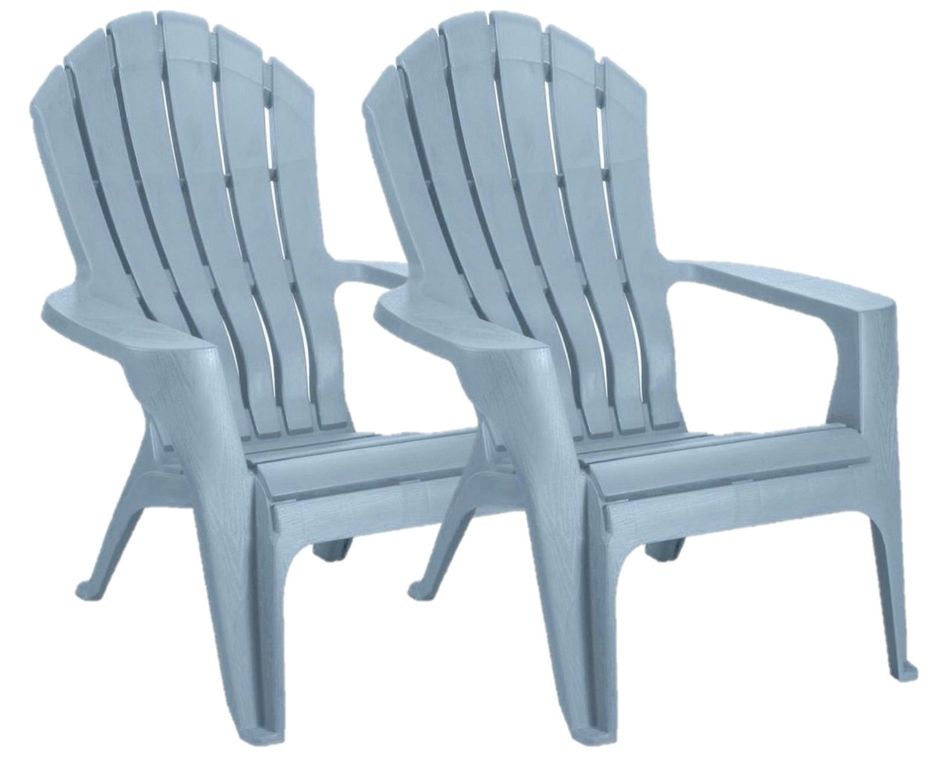 BELESSI - Set x2 Sillones de terraza celeste de resina