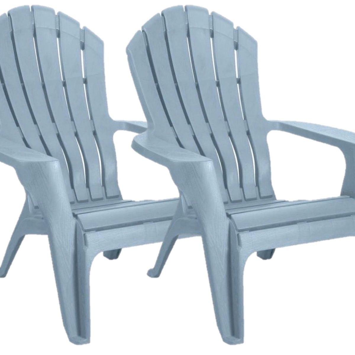 BELESSI - Set x2 Sillones de terraza celeste de resina