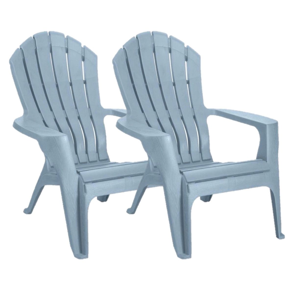 BELESSI - Set x2 Sillones de terraza celeste de resina