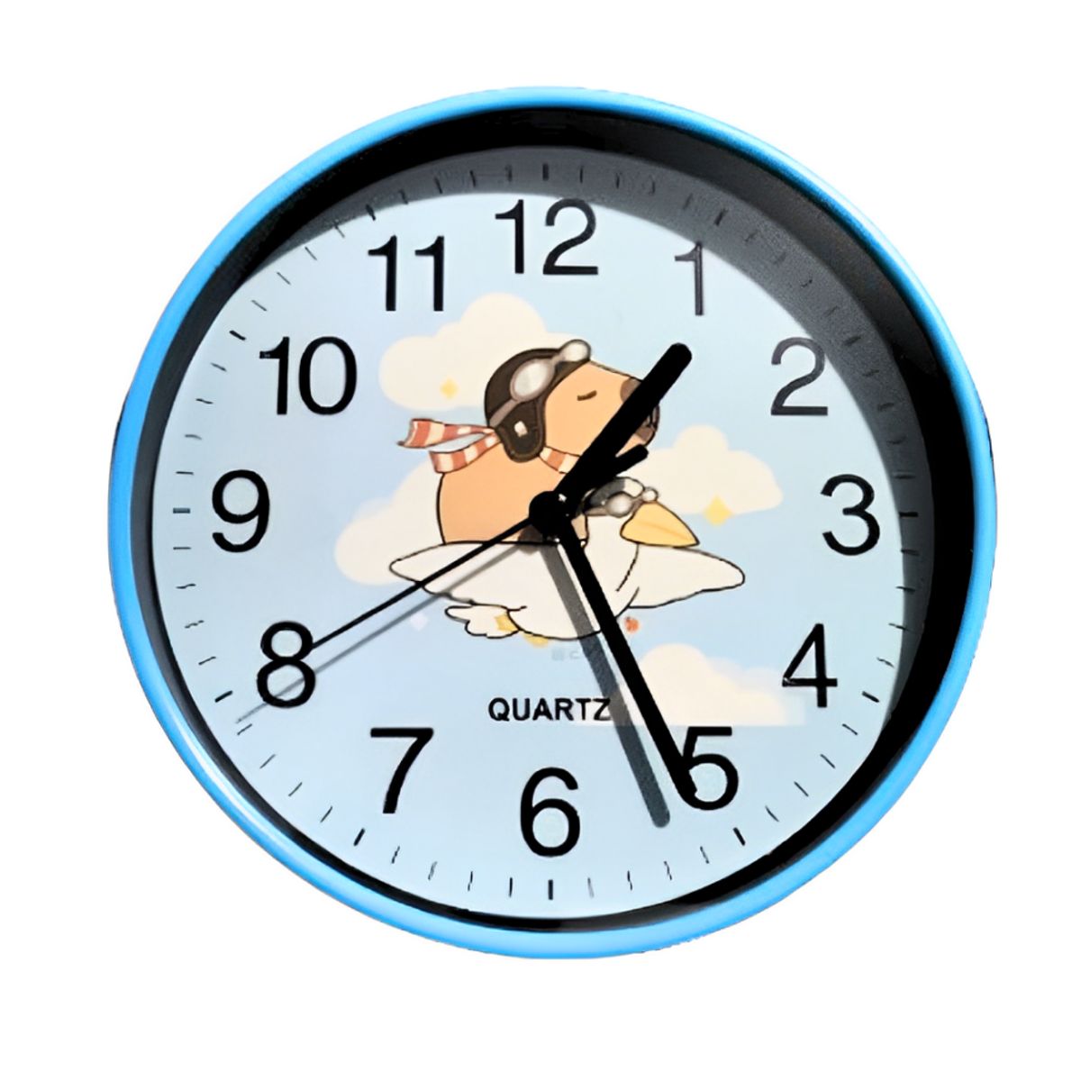 GENERICO - RELOJ DE PARED CAPIBARA VOLADOR CELESTE