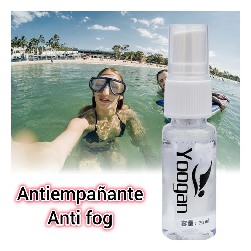 GENERICO - Spray Anti Fog antiempañante lentes de natación y buceo