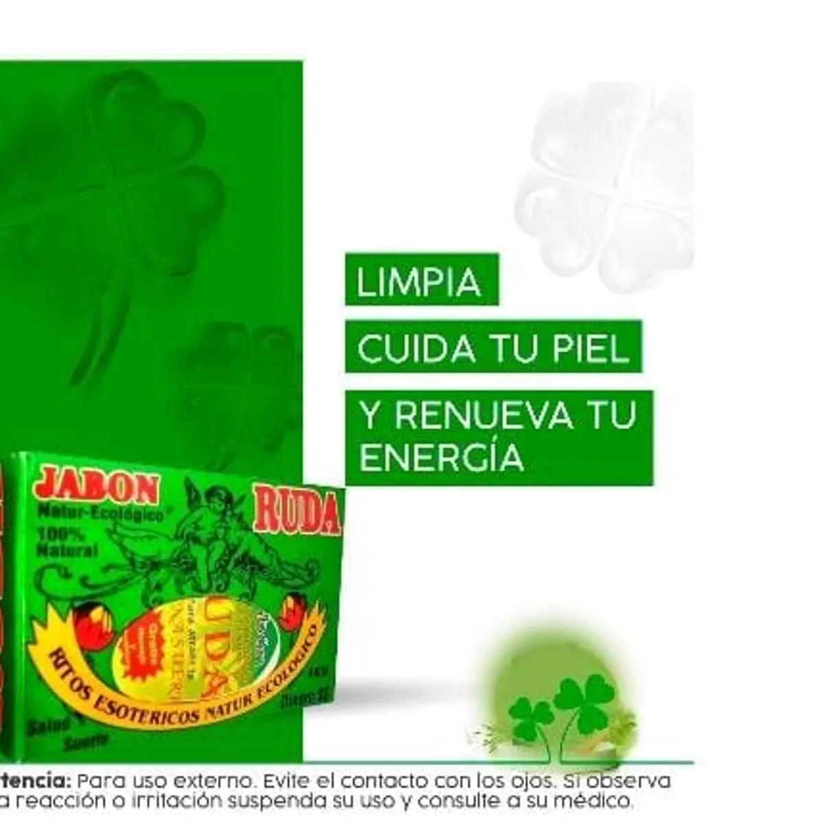 GENERICO - Pack 3 Jabón herbal esotérico de ruda hidratante