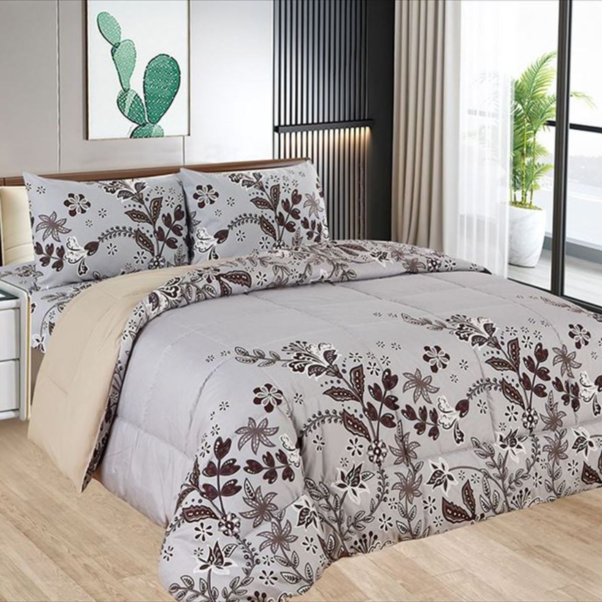 CASATEX - EDREDÓN CASATEX TELA CON TELA 100% ALGODÓN DE 2 PLZ