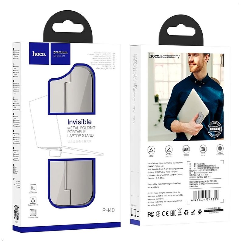 HOCO - SOPORTE PARA LAPTOP HOCO PH40 DE ALEACIÓN DE ZINC