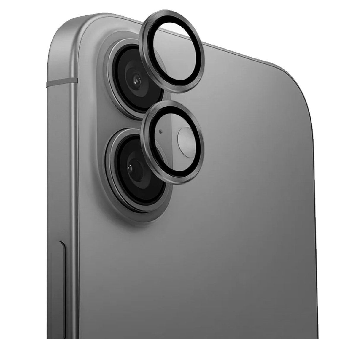 GENERICO - Protector de camara compatible con iPhone 16 Titanium