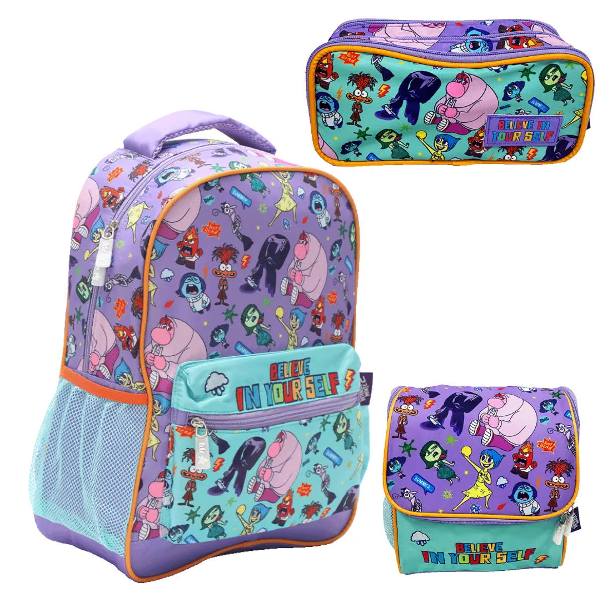 DISNEY - SET MOCHILA ESCOLAR DE INTENSAMENTE
