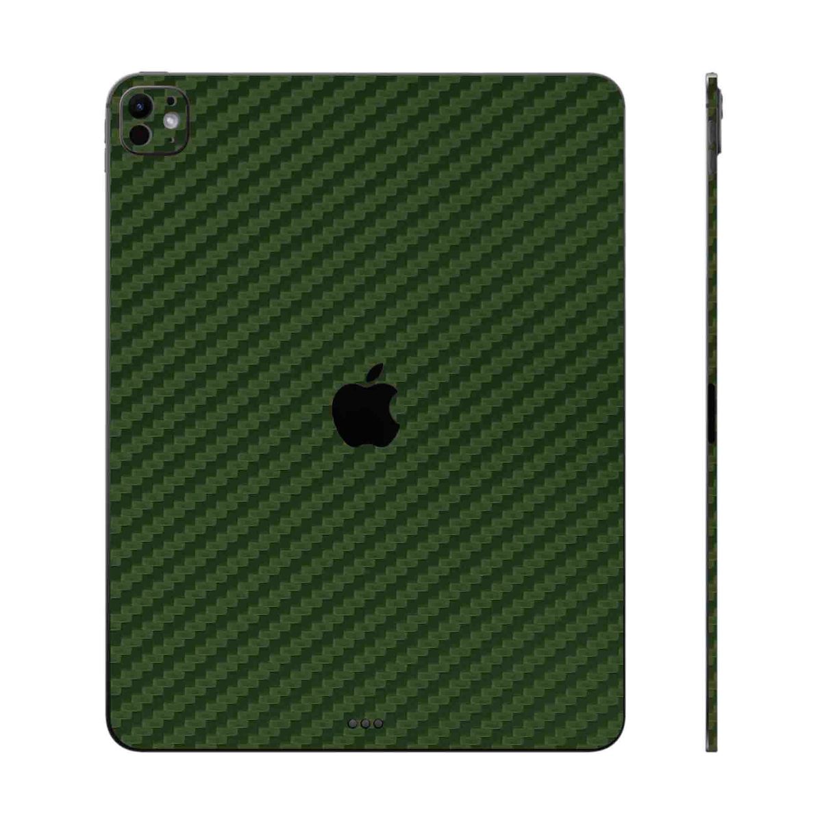 GENERICO - Skin adhesivo fibra de carbono Verde para Ipad pro 13 M4