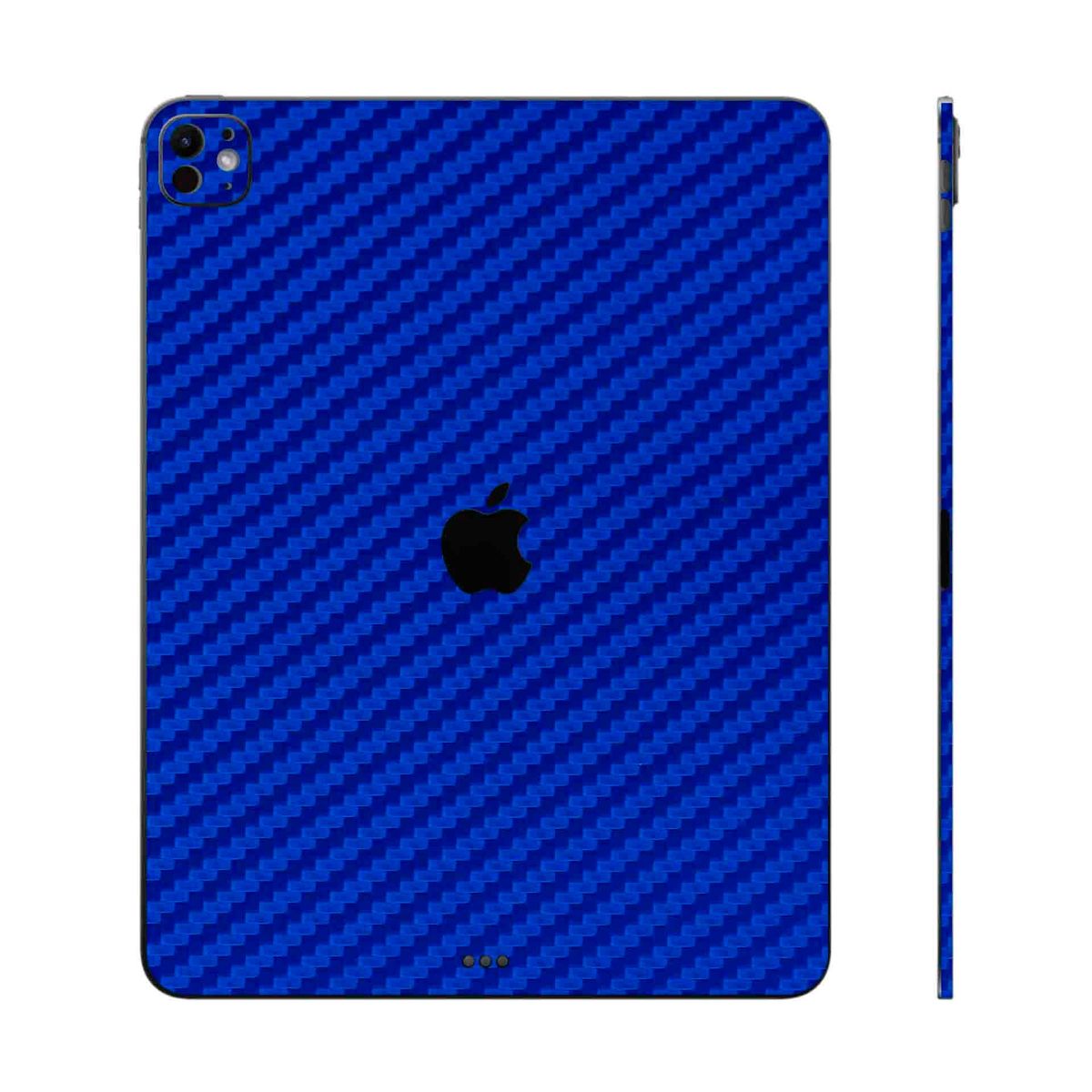 GENERICO - Skin adhesivo fibra de carbono Azul para Ipad pro 13 M4