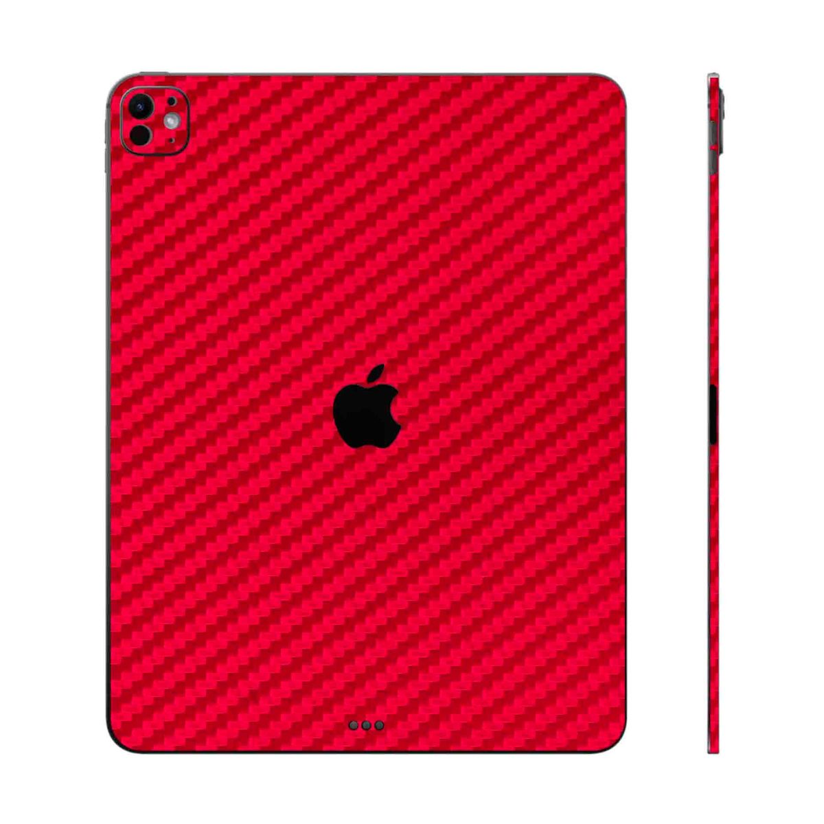 GENERICO - Skin adhesivo fibra de carbono Rojo para Ipad pro 13 M4