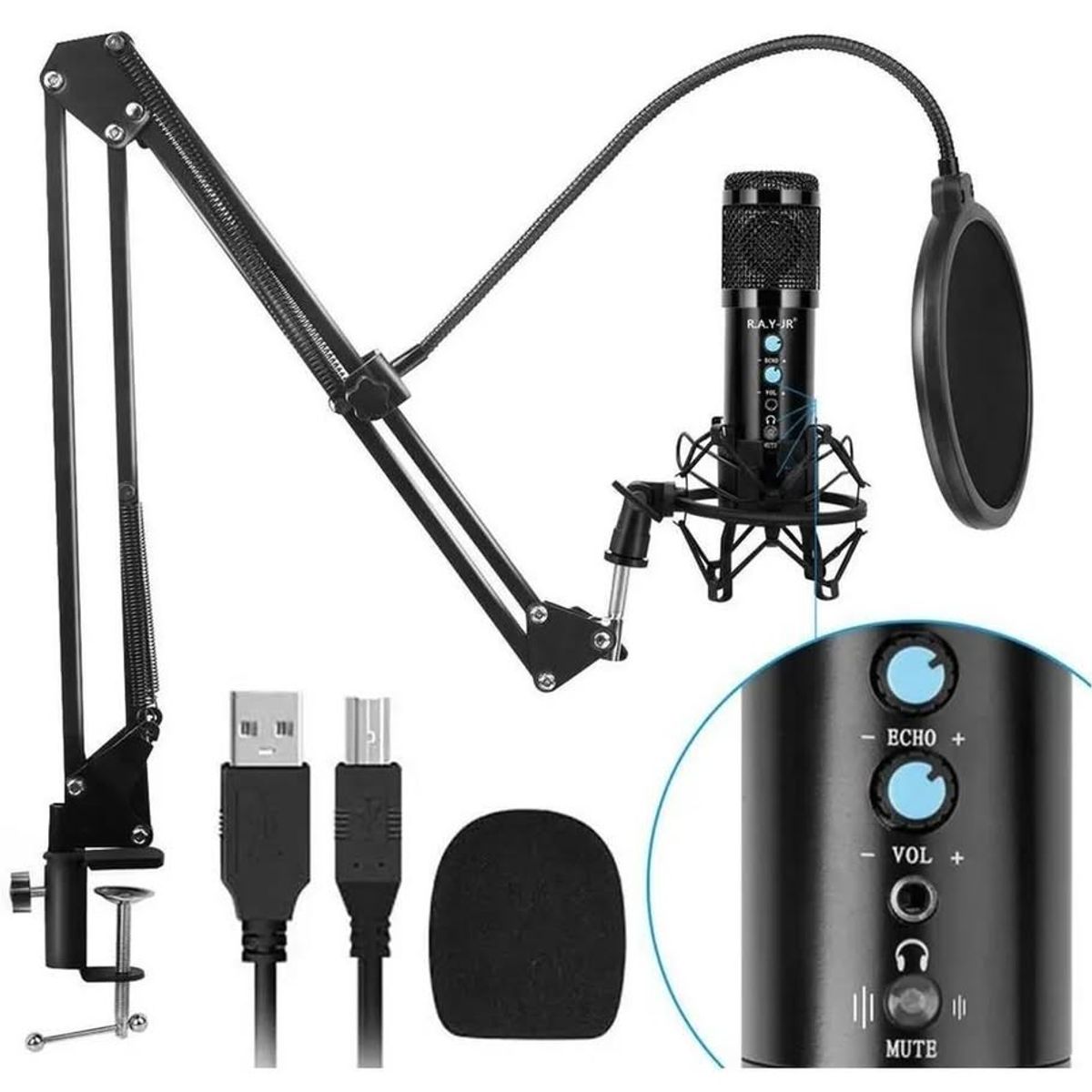 PREMIUM - Microfono Condensador Profesional Bm858tz Usb