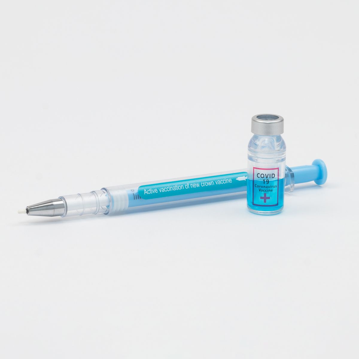 GENERICO - Rompe Ampolla Tipo Lapicero Estilo Jeringa Celeste