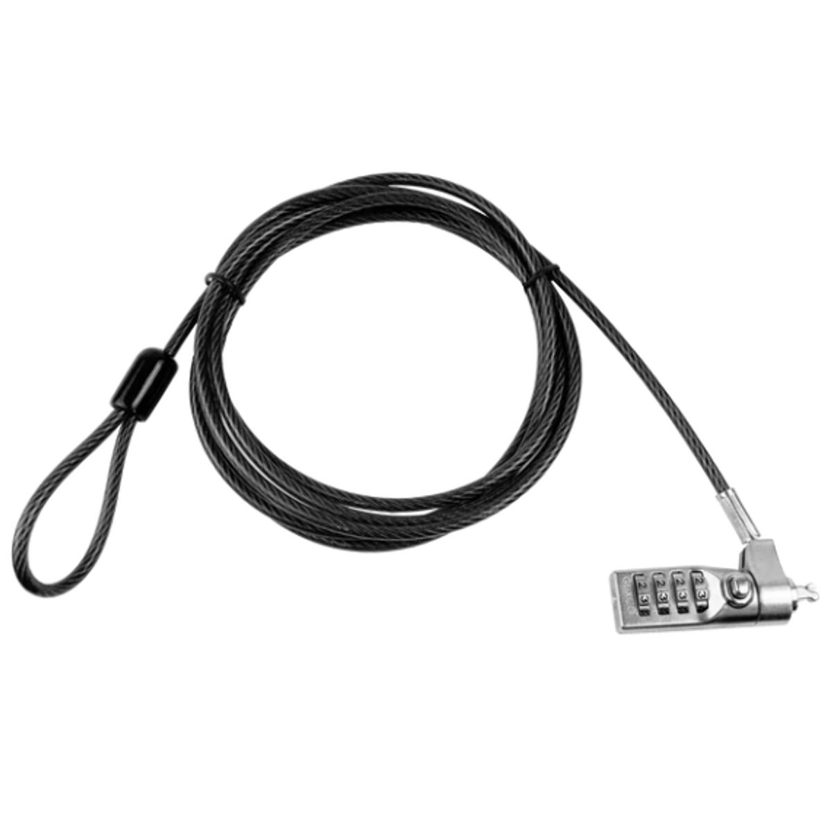 GENERICO - MONTECH -Cable de Seguridad Universal para Laptop con Clave 4 dígitos