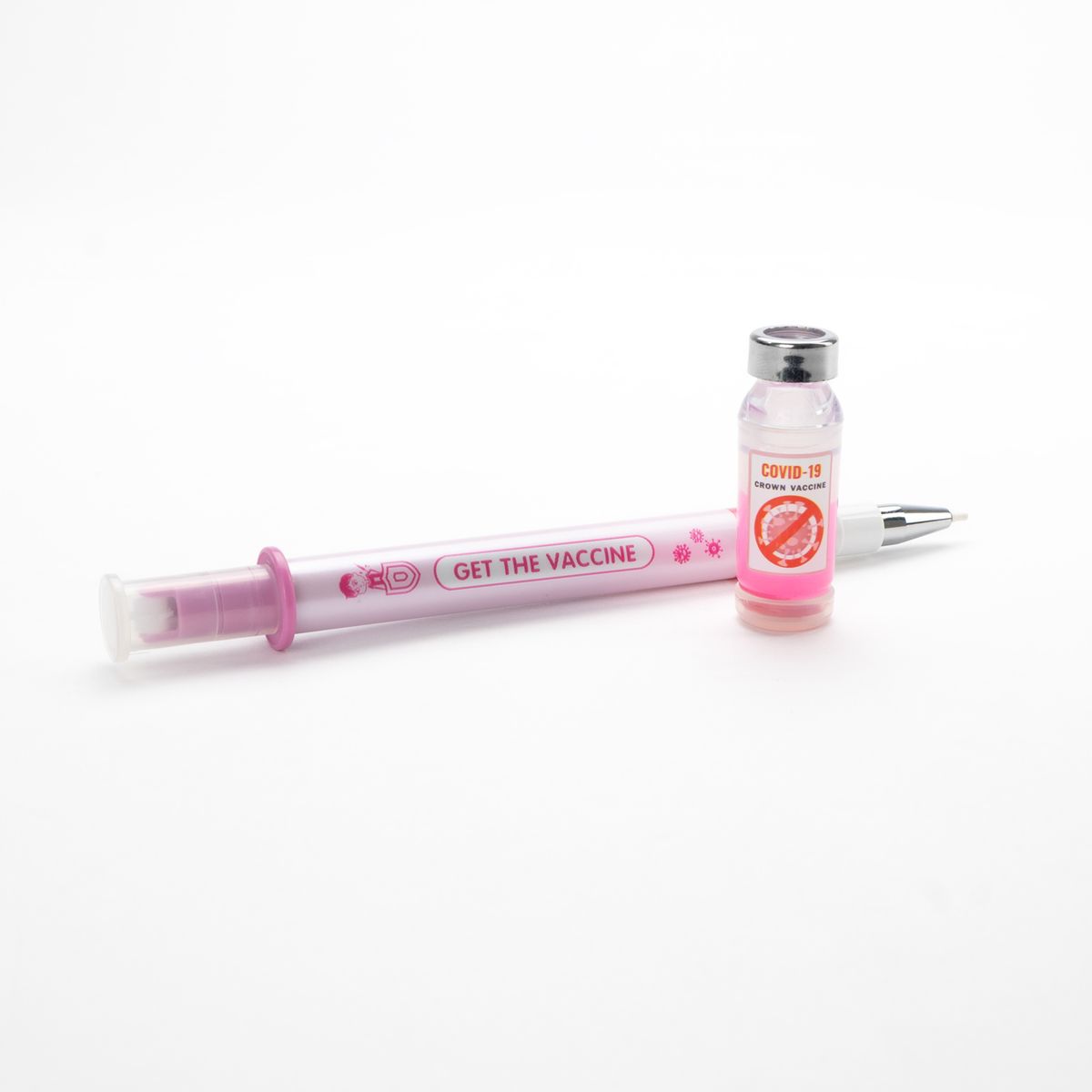 GENERICO - Rompe Ampolla Tipo Lapicero con Sello Rosa