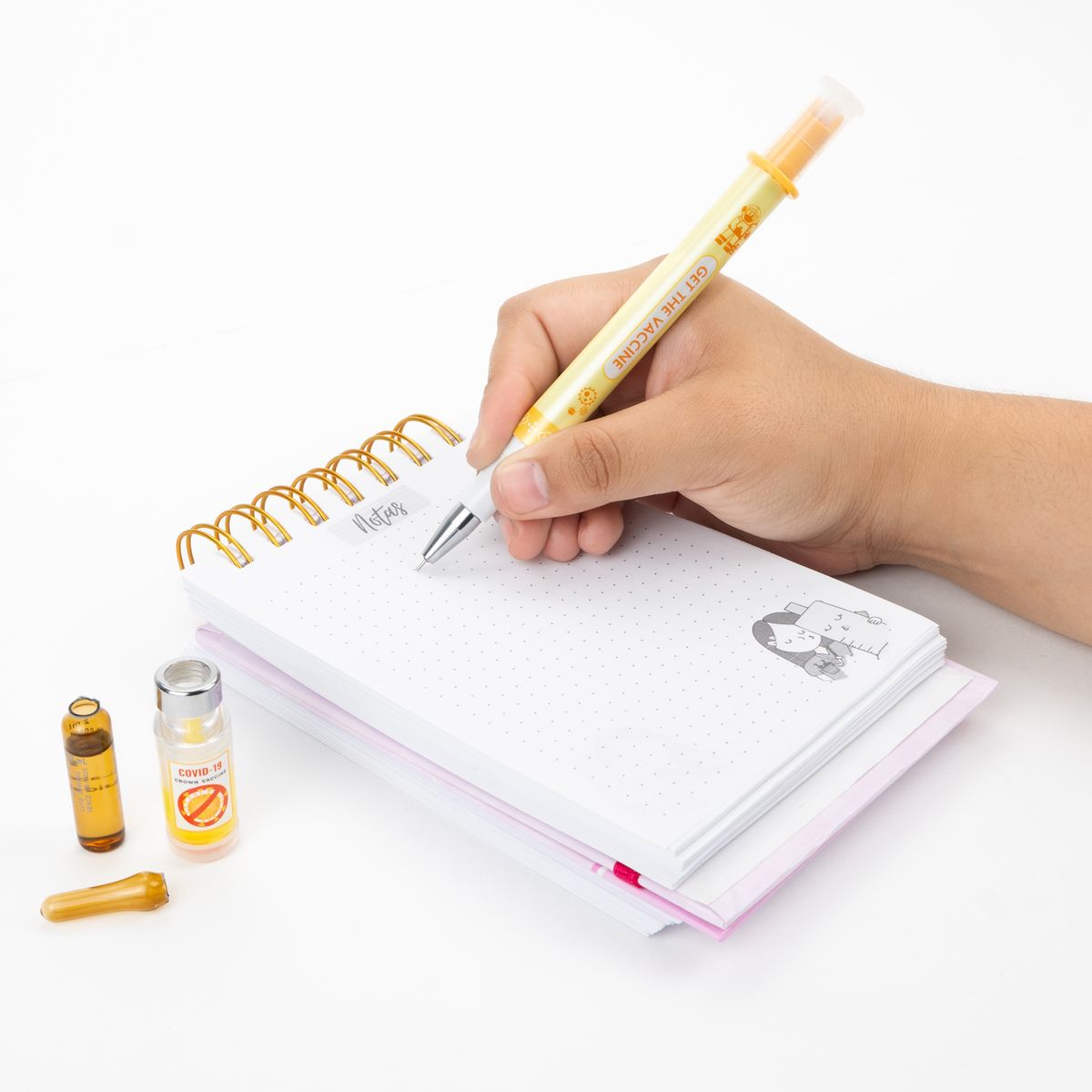 GENERICO - Rompe Ampolla Tipo Lapicero con Sello Amarillo