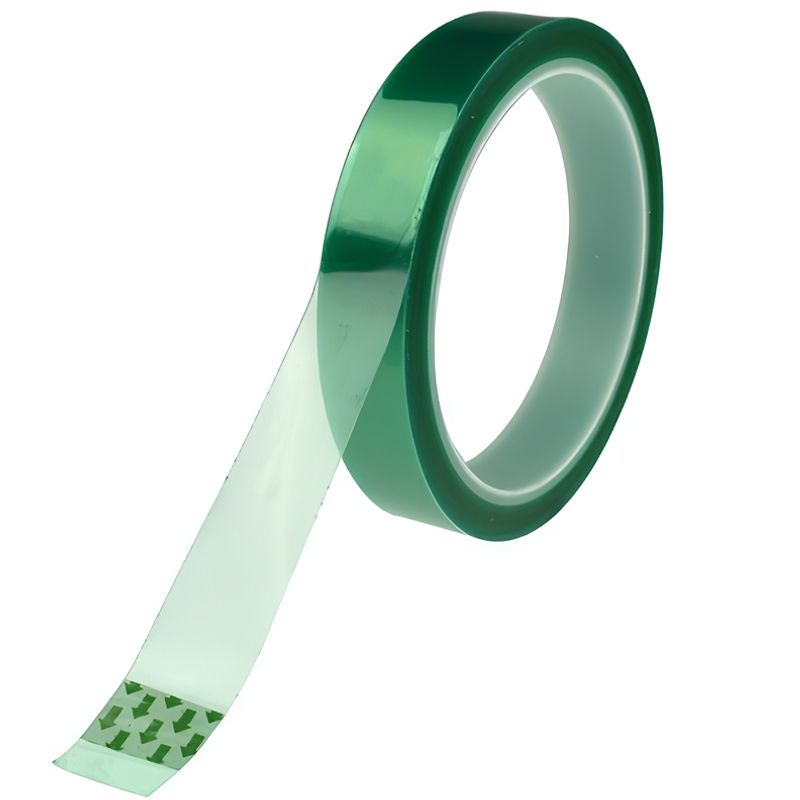 GENERICO - Cinta Kapton Termica Adhesiva Verde 20mm Resistente Al Calor