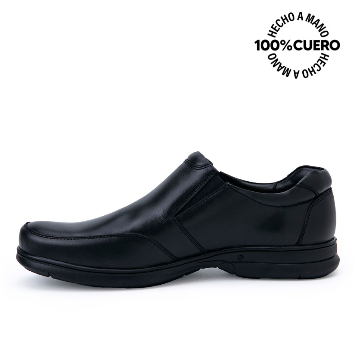 VIALE - Zapato Escolar Mocasín Casual PEPE-2508 NEGRO Viale Homme Cuero