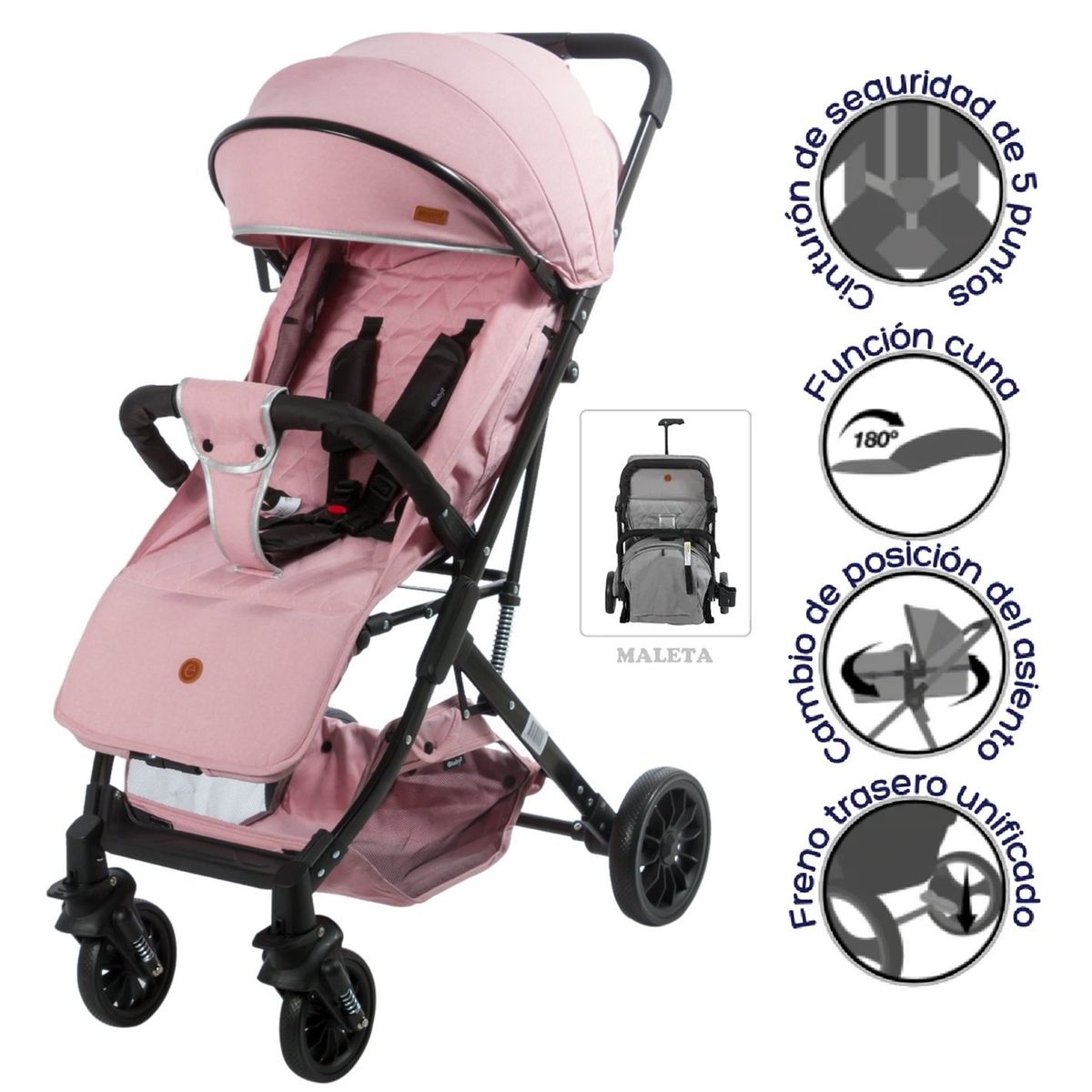 EBABY - Coche Maleta Balu con Tul antimosquito