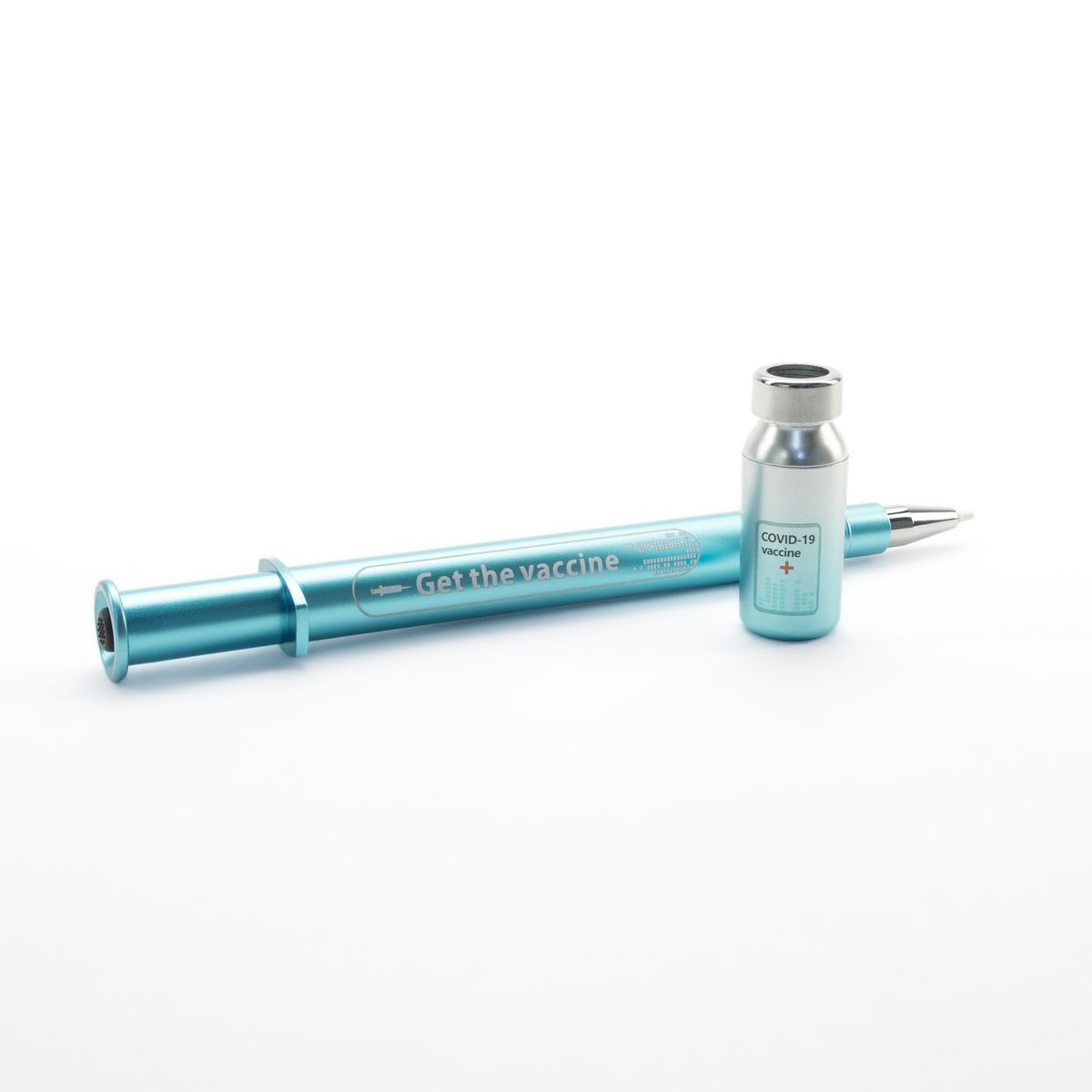 GENERICO - Rompe Ampolla Tipo Lapicero LED Estilo Metalizado Turquesa