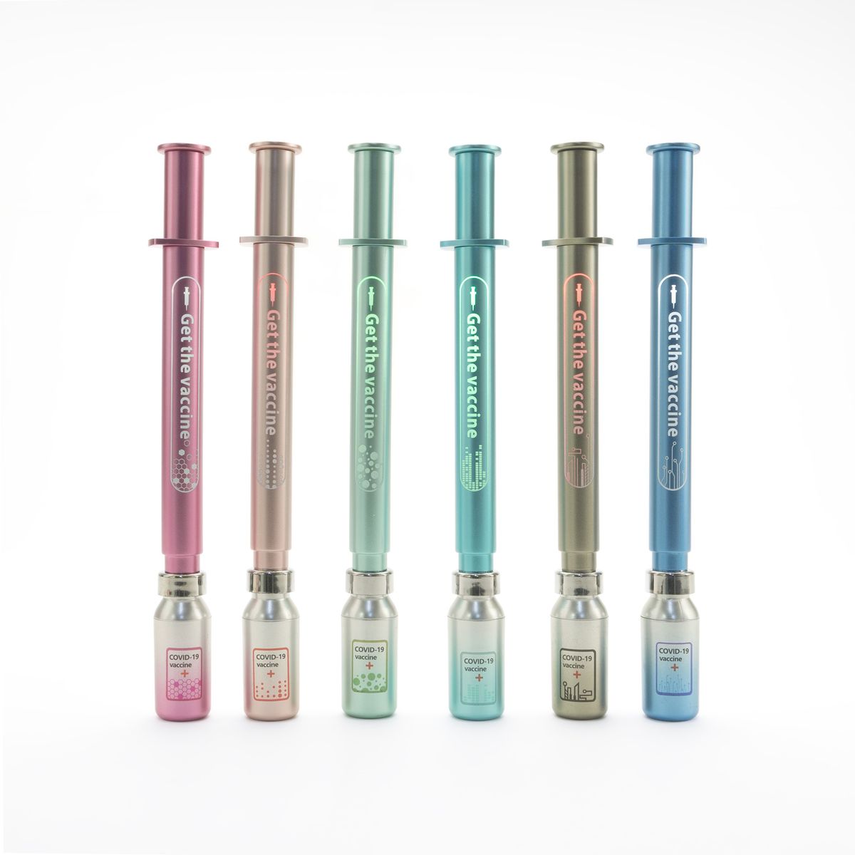 GENERICO - Rompe Ampolla Tipo Lapicero LED Estilo Metalizado Gris