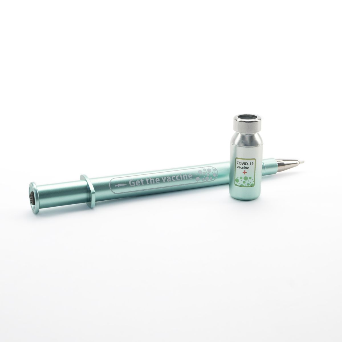 GENERICO - Rompe Ampolla Tipo Lapicero LED Estilo Metalizado Verde Agua