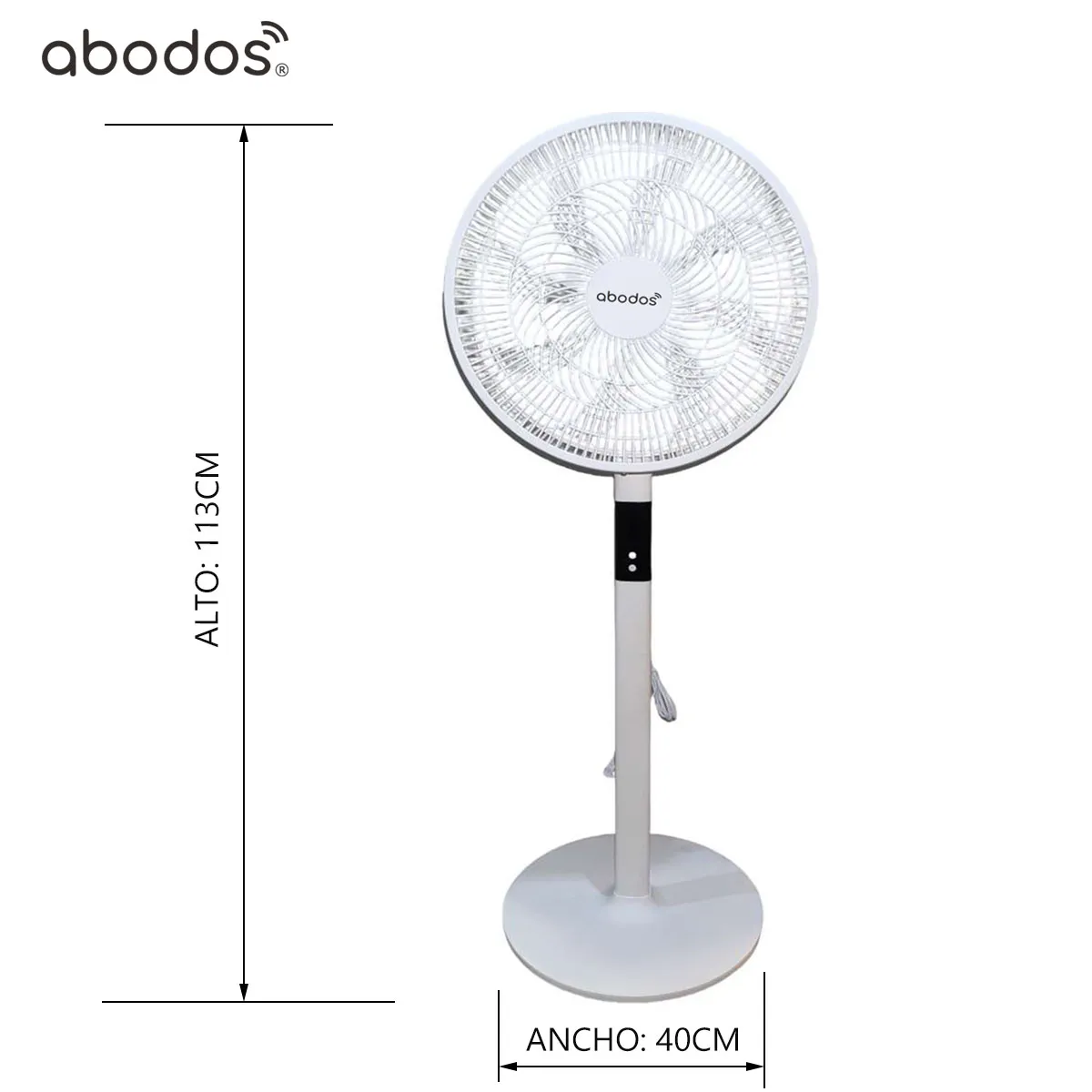 ABODOS - Ventialdor pedestal 16″ Con Control