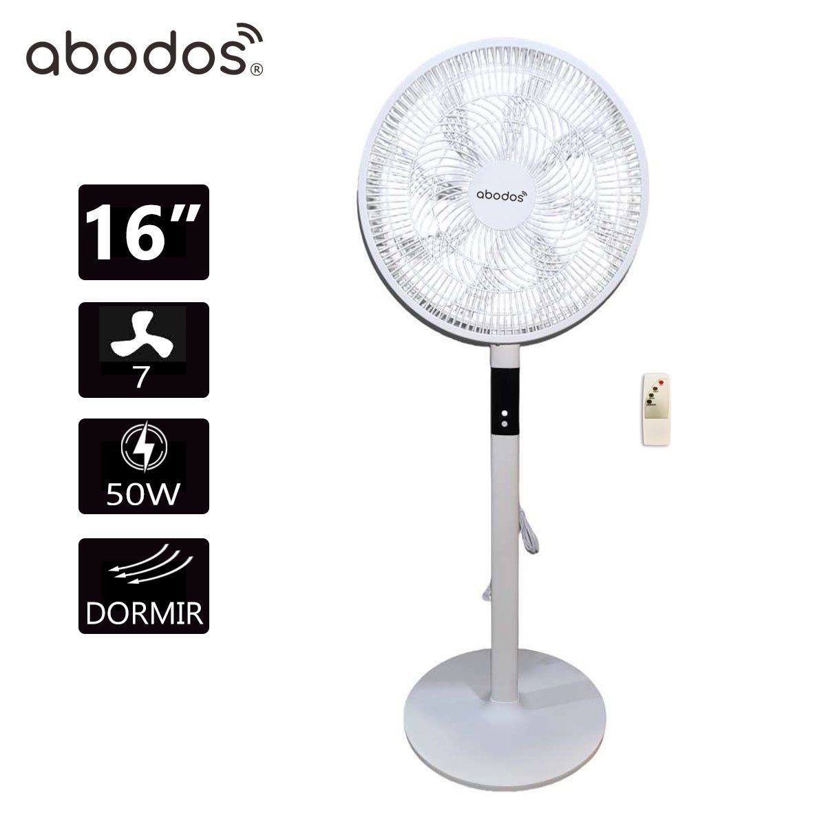 ABODOS - Ventialdor pedestal 16″ Con Control